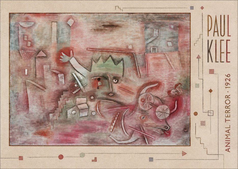 Paul Klee Animal Terror No3 - Juliste