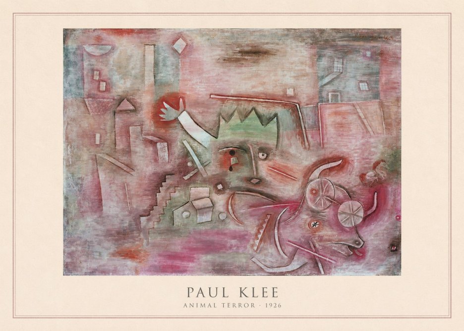 Paul Klee Animal Terror No4 - Juliste