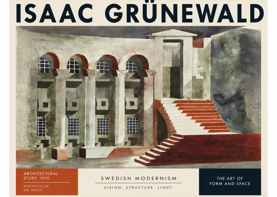 Isaac Grünewald Architectural Study, 1910 No3 - Juliste