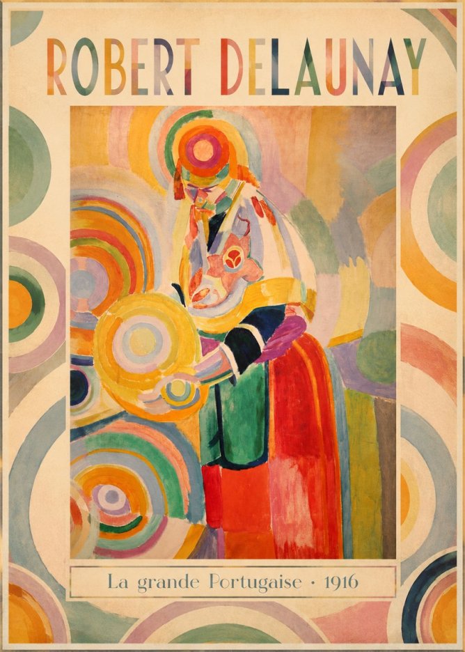 Robert Delaunay La Grande Portugaise II No1 - Juliste