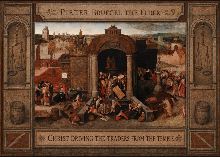 Pieter Bruegel Christ Driving the Traders from the Temple No3 - Juliste