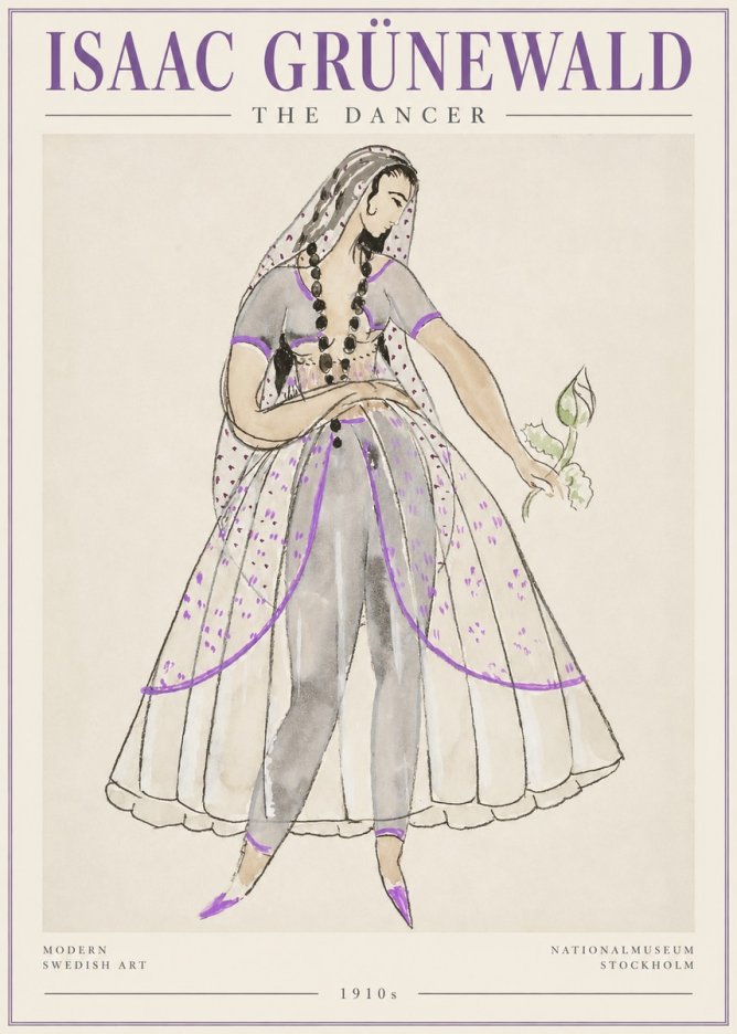 Isaac Grünewald Costume Study IV No3 - Juliste