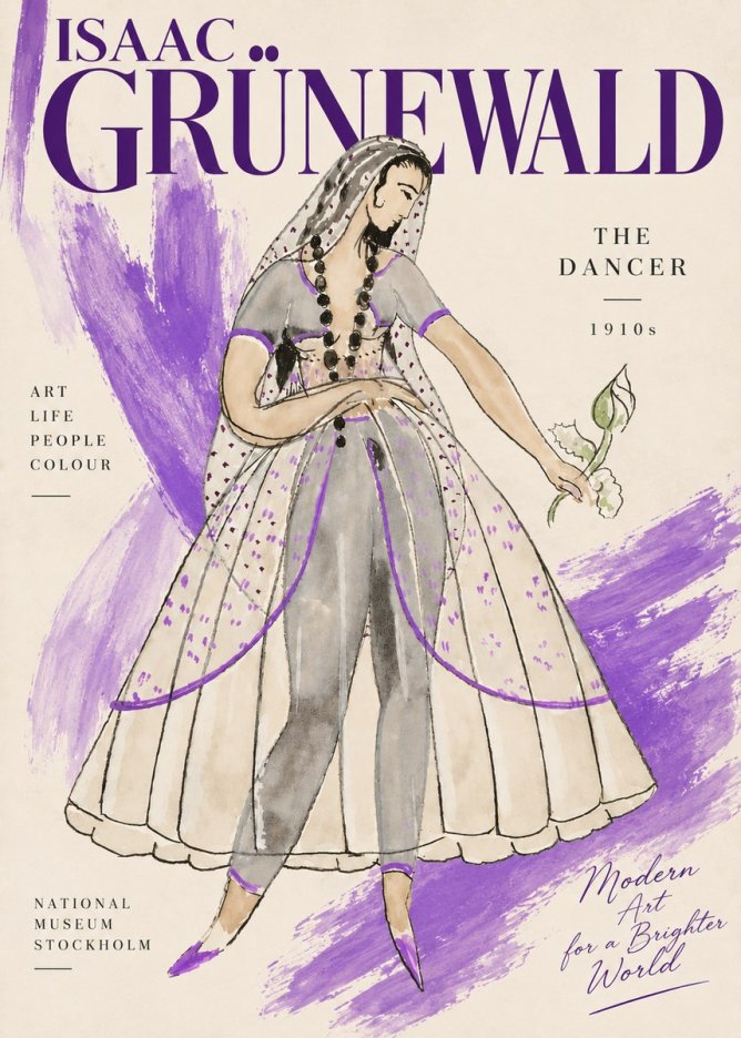 Isaac Grünewald Costume Study IV No6 - Juliste