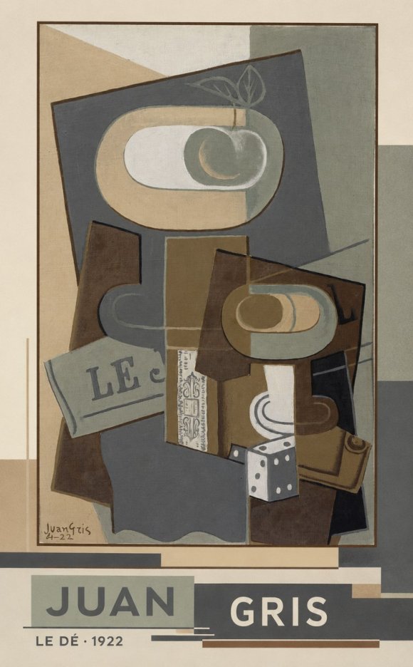 Juan Gris Le Dé No4 - Juliste