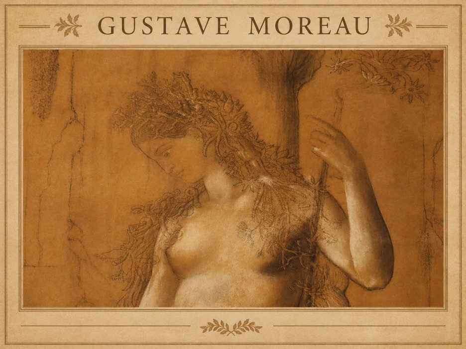 Gustave Moreau Daphne No1 - Juliste
