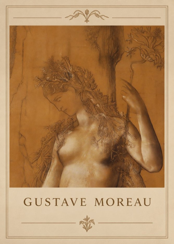 Gustave Moreau Daphne No3 - Juliste