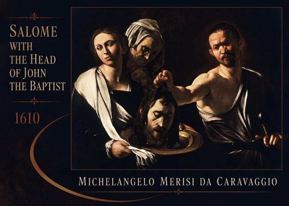 Michelangelo Merisi da Caravaggio Salome with the Head of John the Baptist No2 - Juliste