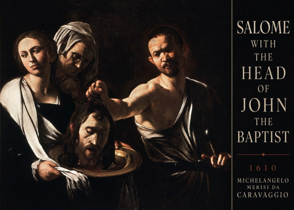 Michelangelo Merisi da Caravaggio Salome with the Head of John the Baptist No3 - Juliste