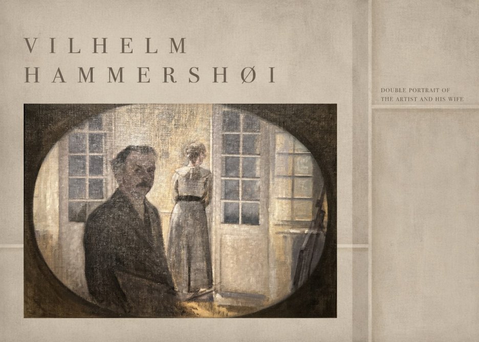 Vilhelm Hammershøi Double Portrait of the Artist and His Wife No4 - Juliste