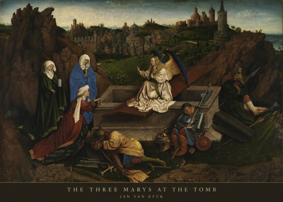 Jan van Eyck The Three Marys at the Tomb No5 - Juliste