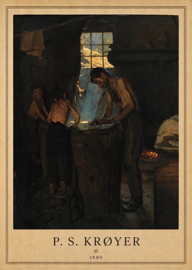 P.S. Krøyer A Forge No6 - Juliste