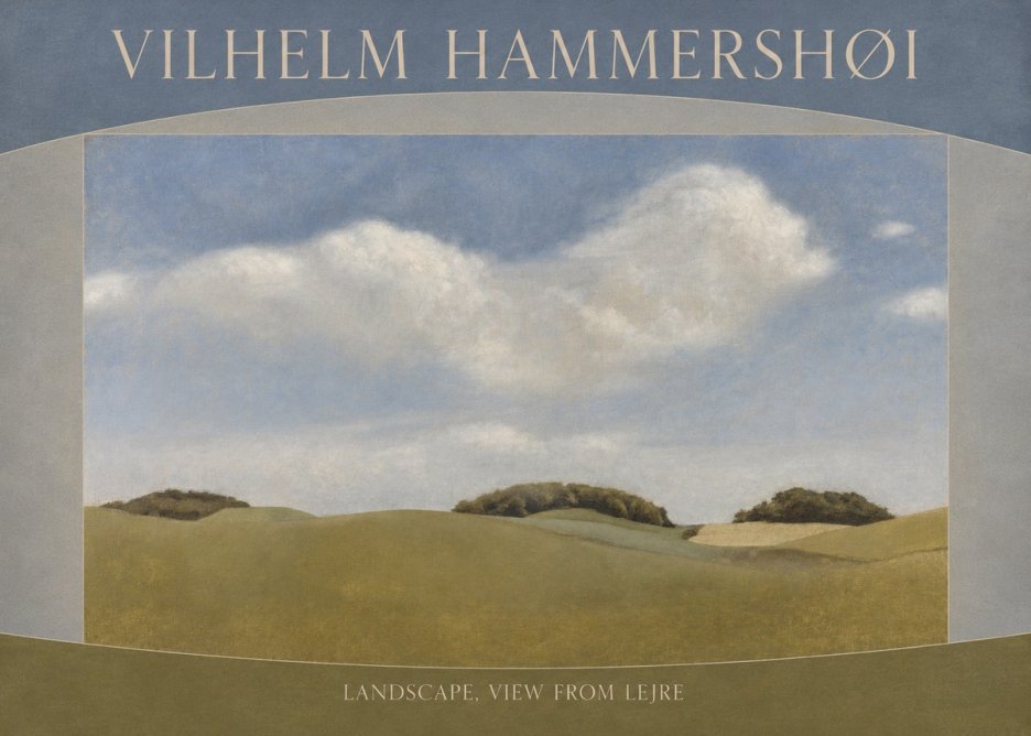 Vilhelm Hammershøi Landscape, View from Lejre No3 - Juliste