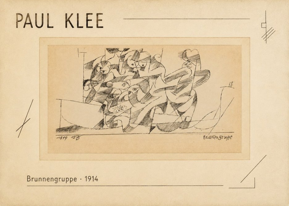 Paul Klee Brunnengruppe No2 - Juliste