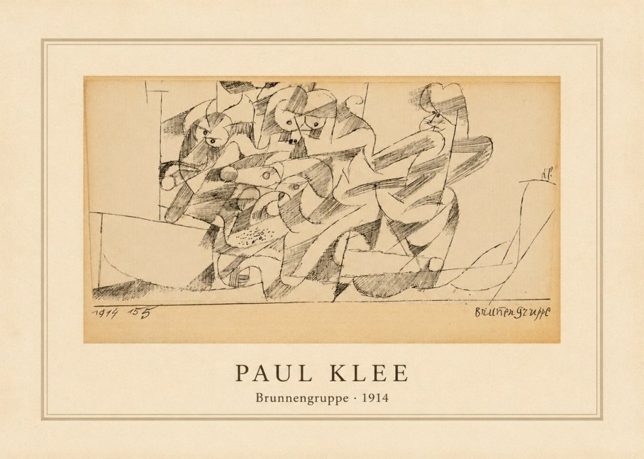 Paul Klee Brunnengruppe No4 - Juliste