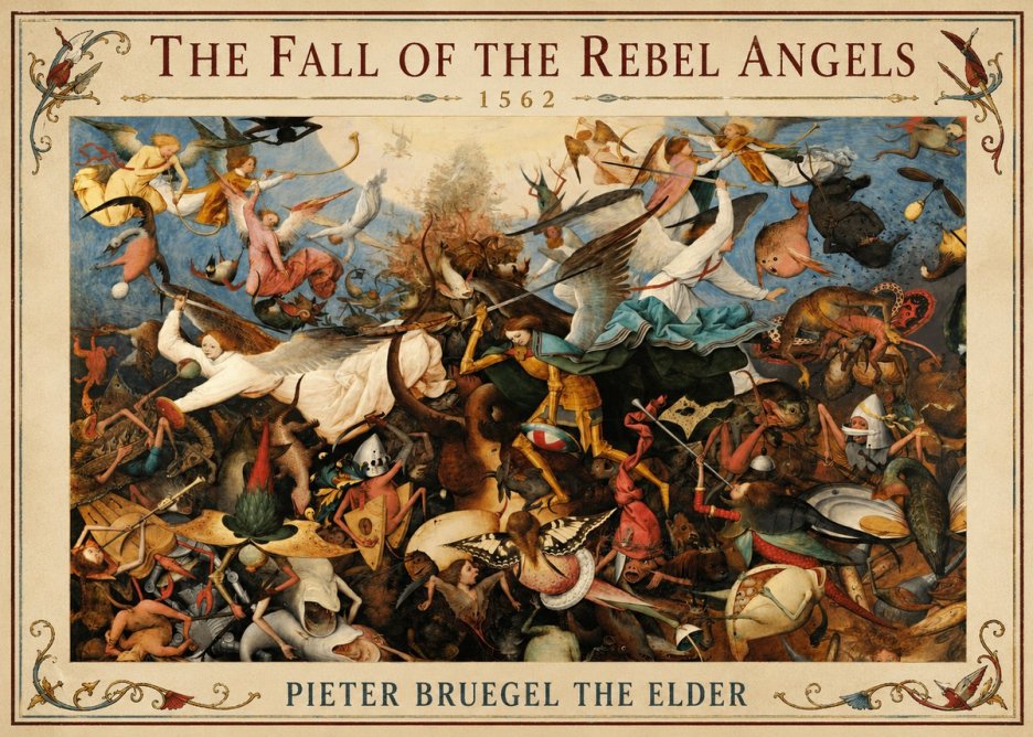 Pieter Bruegel The Fall of the Rebel Angels III No2 - Juliste