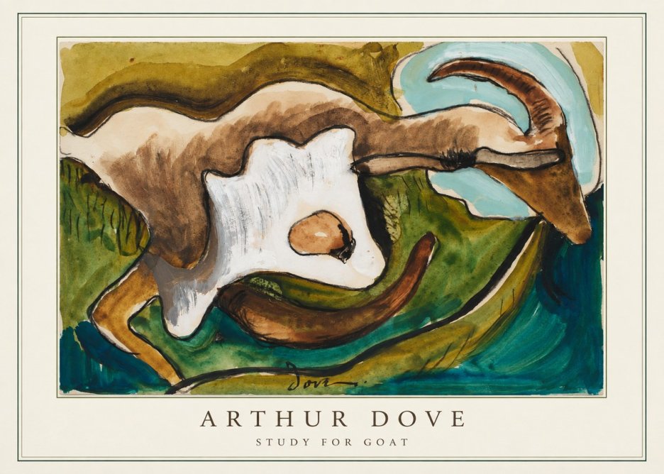 Arthur Dove Study for Goat No4 - Juliste
