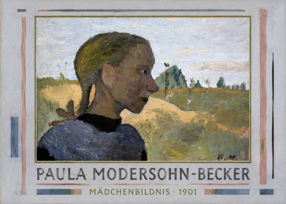 Paula Modersohn-Becker Mädchenbildnis · 1901 No1 - Juliste