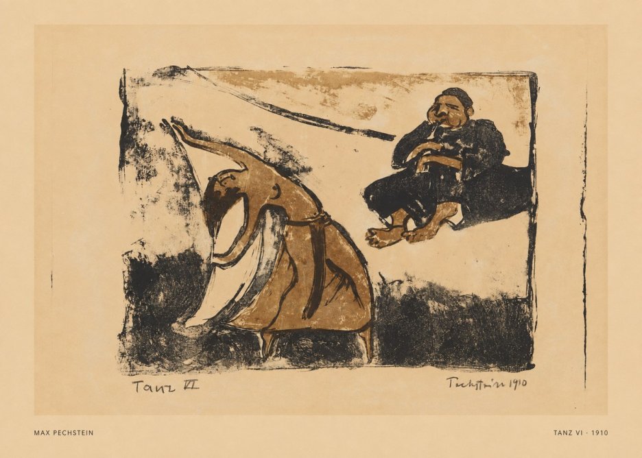 Max Pechstein Tanz Vi • 1910 No5 - Juliste