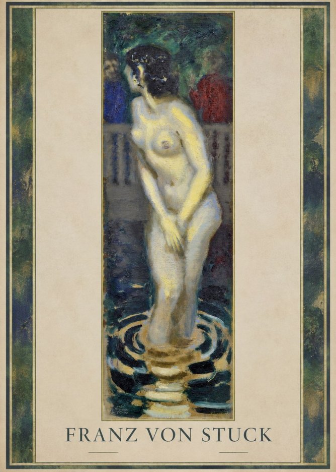 Franz von Stuck The Bather No1 - Juliste