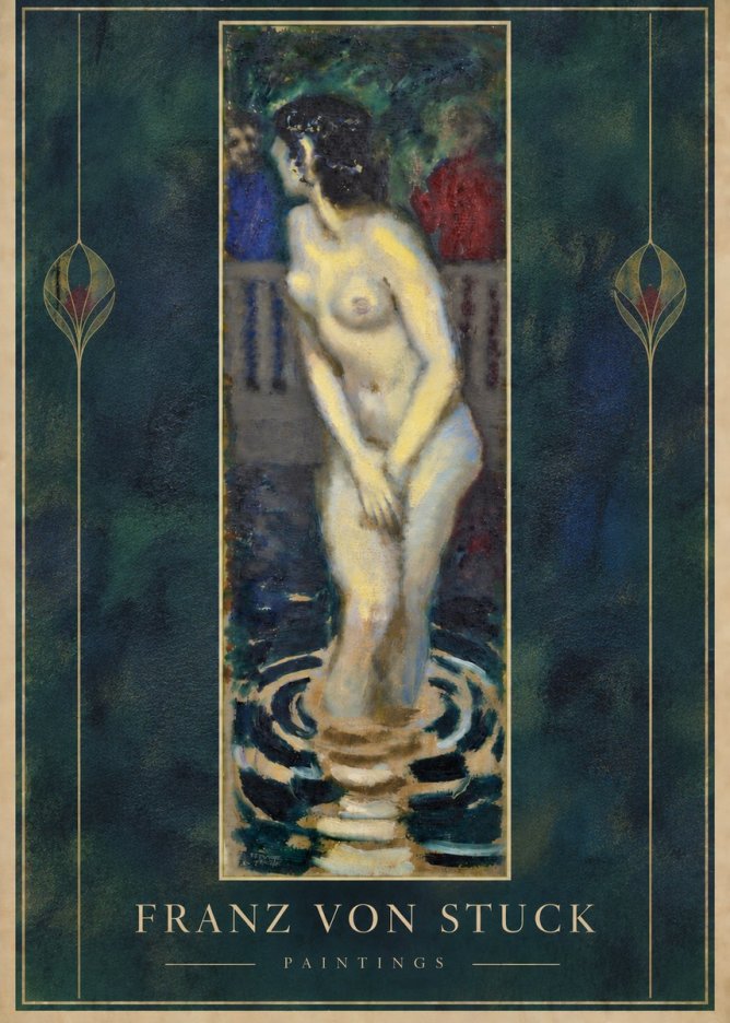 Franz von Stuck The Bather No5 - Juliste