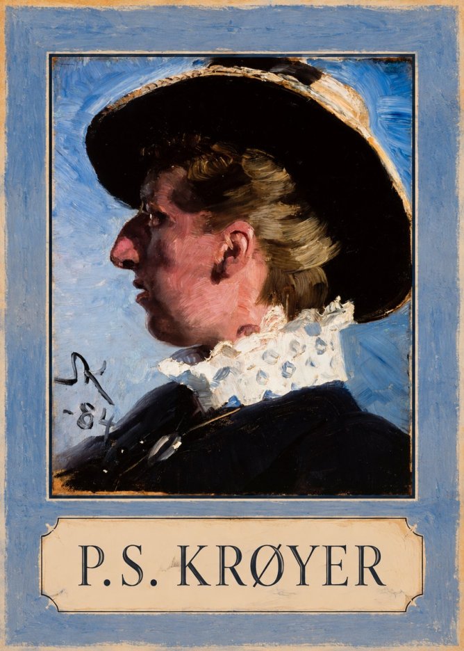 P.S. Krøyer Self-portrait II No1 - Juliste