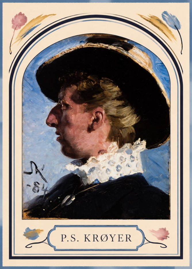 P.S. Krøyer Self-portrait II No3 - Juliste