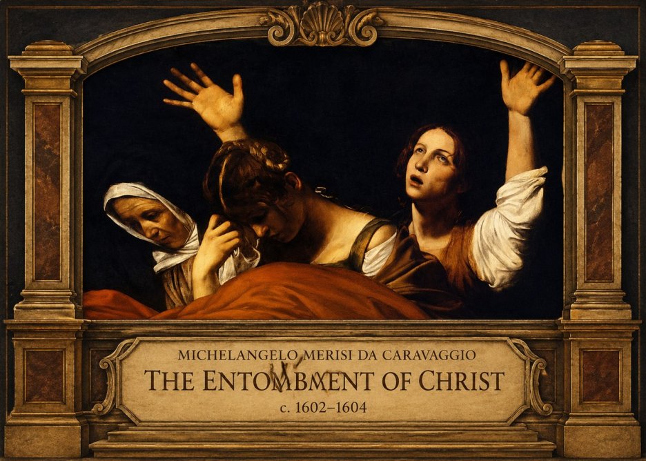 Michelangelo Merisi da Caravaggio The Entombment of Christ I No3 - Juliste