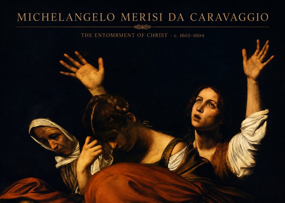 Michelangelo Merisi da Caravaggio The Entombment of Christ I No4 - Juliste