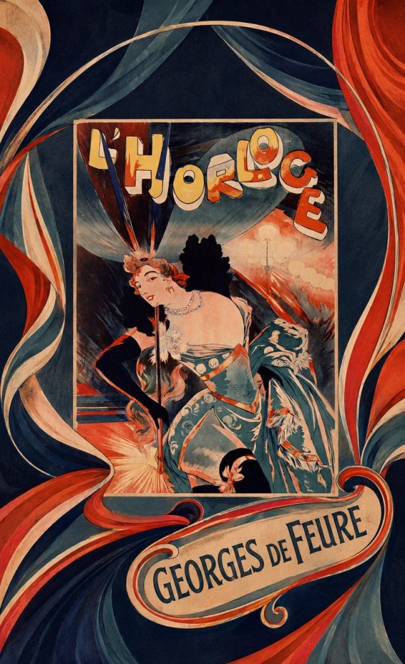 Georges de Feure L'horloge II No5 - Juliste