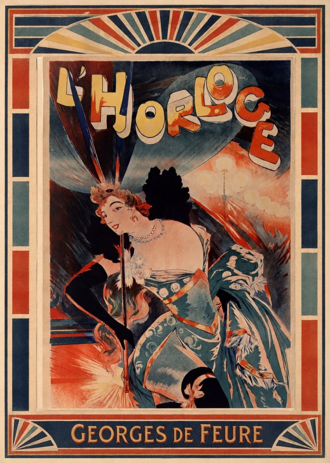 Georges de Feure L'horloge II No6 - Juliste
