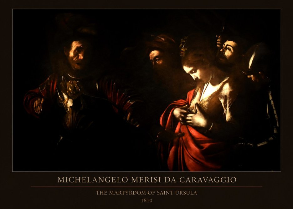 Michelangelo Merisi da Caravaggio The Martyrdom of Saint Ursula No5 - Juliste
