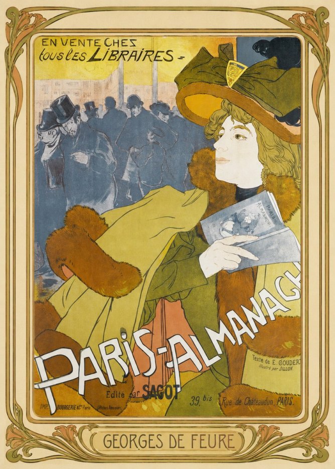 Georges de Feure Paris-almanach I No1 - Juliste
