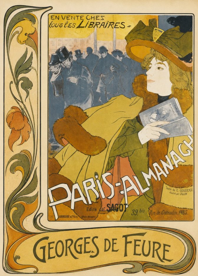 Georges de Feure Paris-almanach I No2 - Juliste