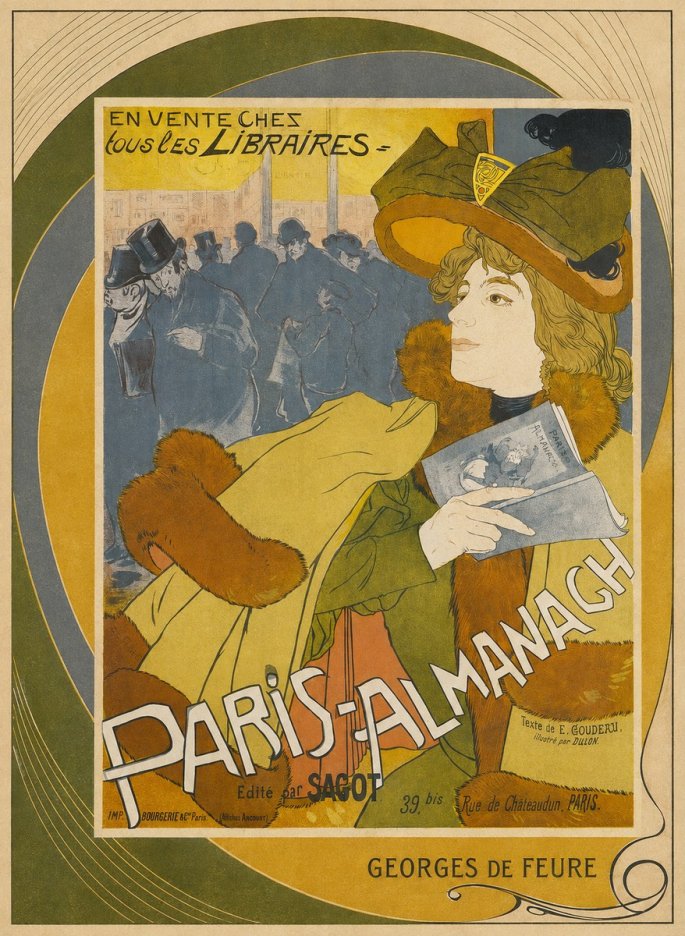 Georges de Feure Paris-almanach I No3 - Juliste