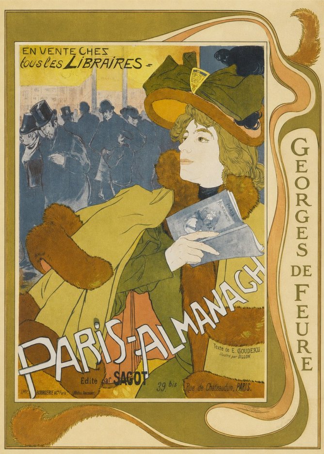 Georges de Feure Paris-almanach I No4 - Juliste