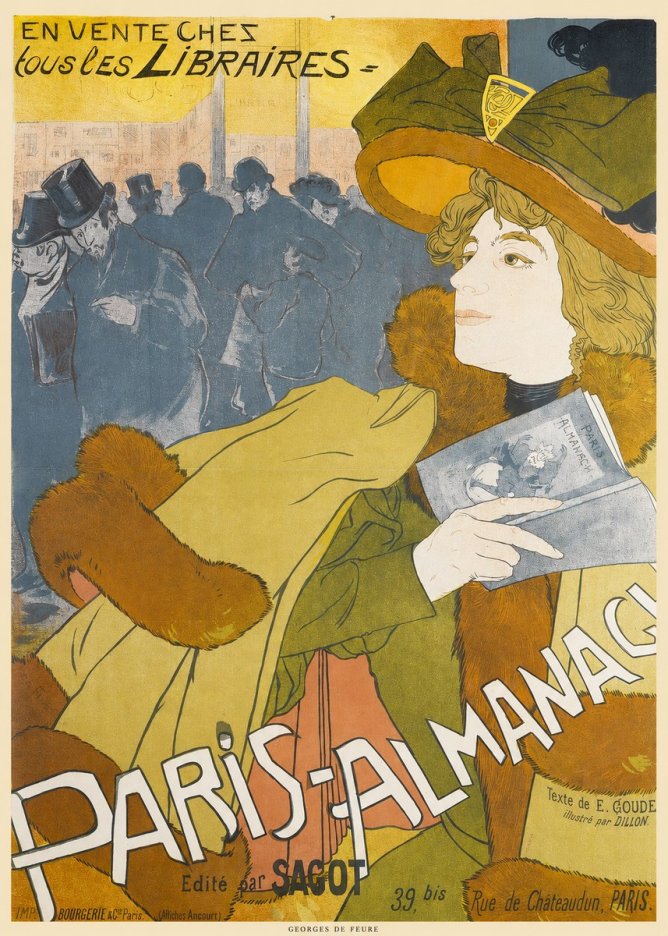 Georges de Feure Paris-almanach I No6 - Juliste