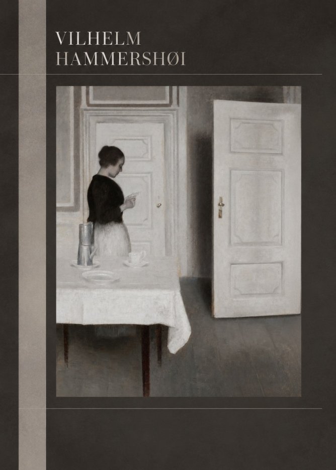 Vilhelm Hammershøi Interior with a Woman Reading a Letter No5 - Juliste