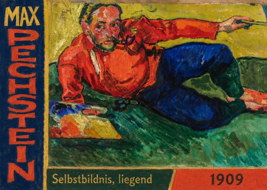 Max Pechstein Selbstbildnis, Liegend No2 - Juliste