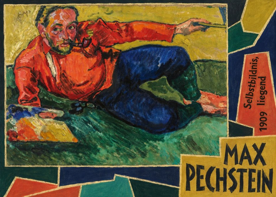 Max Pechstein Selbstbildnis, Liegend No5 - Juliste