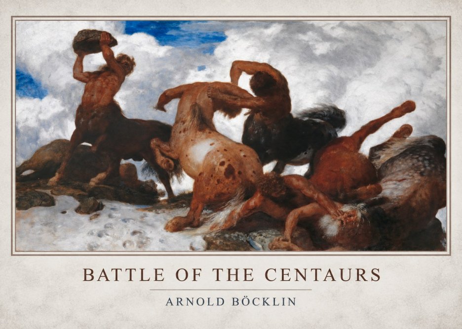 Arnold Böcklin Battle of the Centaurs No1 - Juliste