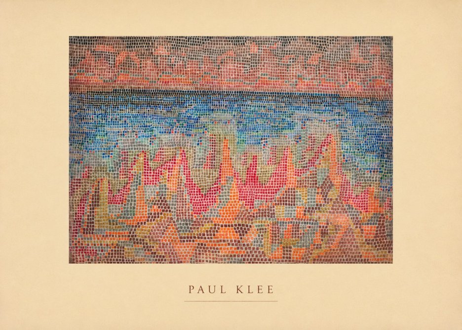 Paul Klee Abstract Gridded Composition No4 - Juliste