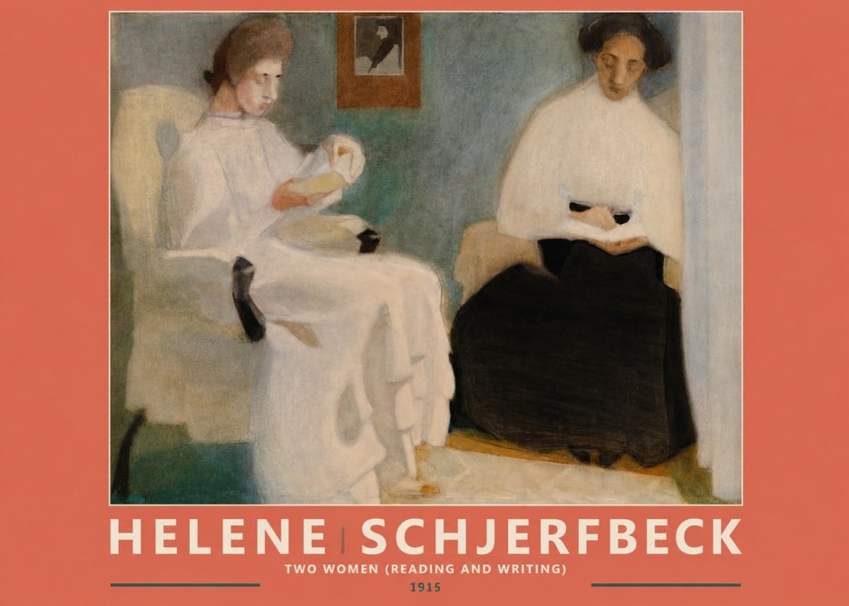 Helene Schjerfbeck Two Women (Reading and Writing) No2 - Juliste