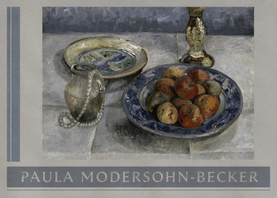 Paula Modersohn-Becker Still Life with Candlestick, Pitcher, and Fruit No2 - Juliste