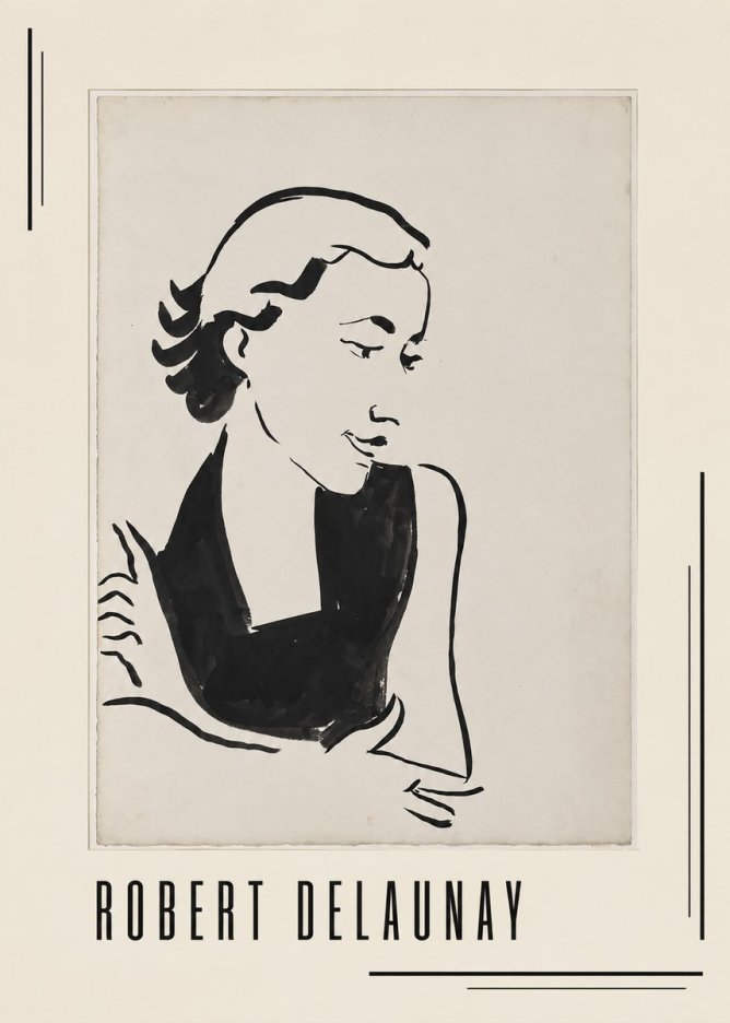 Robert Delaunay Figure Study No1 - Juliste