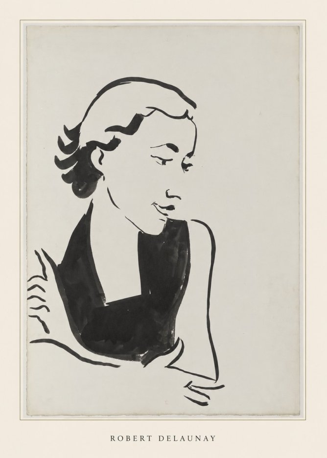 Robert Delaunay Figure Study No4 - Juliste