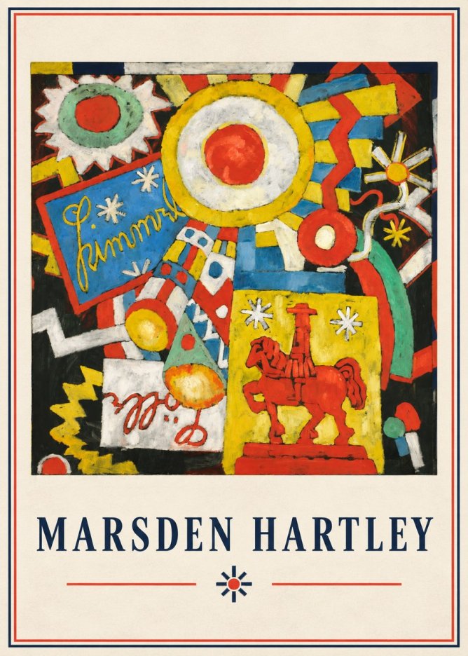 Marsden Hartley Himmel Lille No4 - Juliste