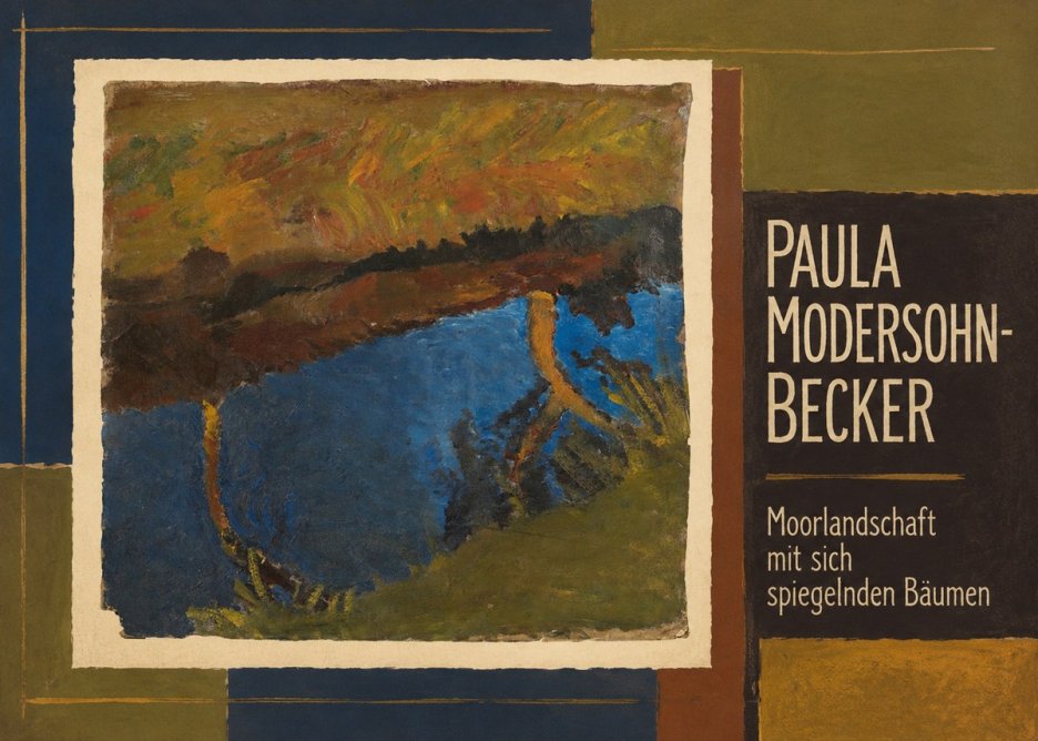 Paula Modersohn-Becker Moorlandschaft Mit Sich Spiegelnden Bäumen No2 - Juliste