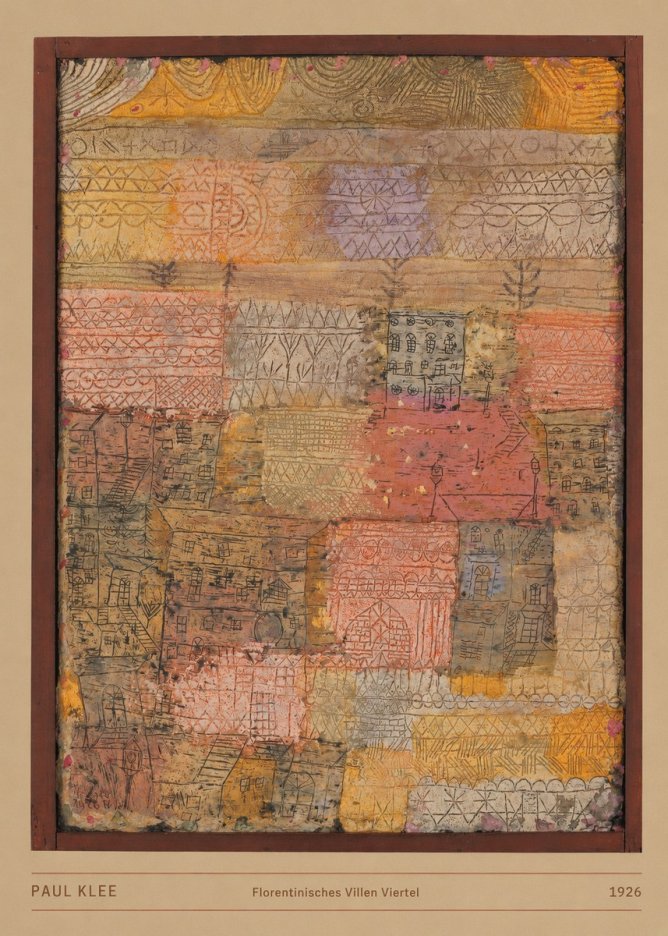 Paul Klee Florentinisches Villen Viertel No5 - Juliste