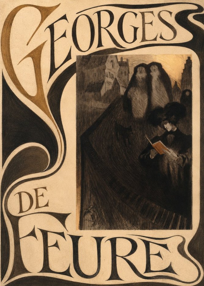 Georges de Feure La Liseuse No5 - Juliste