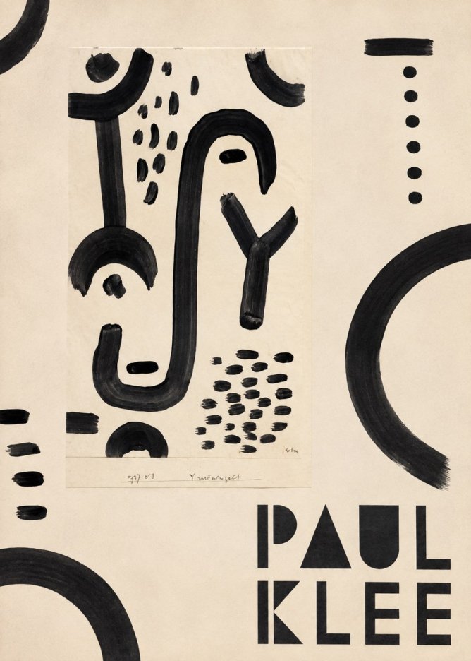 Paul Klee Face of the Goddess No5 - Juliste